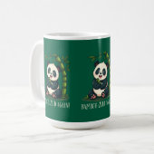 Adorable Panda Hugging Bamboo Niedlicher Cartoon G Kaffeetasse (Vorderseite Links)
