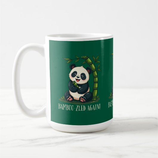 Adorable Panda Hugging Bamboo Niedlicher Cartoon G Kaffeetasse (Links)