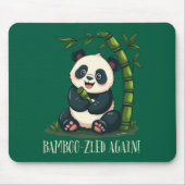 Adorable Panda Hugging Bamboo Niedlicher Cartoon G Mousepad (Vorne)