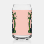 Adorable Panda Hugging Bamboo Niedlicher Cartoon K Dosenglas (Links)