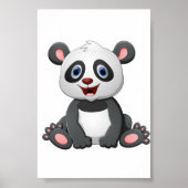 Adorable Panda Illustration | Druckmittel Poster (Vorne)