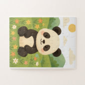 Adorable Panda in der Frühjahrsmesse - Süße Tier P Puzzle (Horizontal)