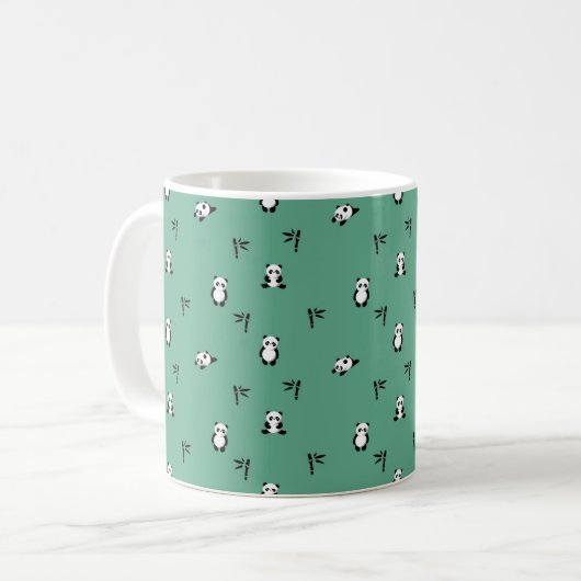Adorable Panda Kaffeetasse (Vorderseite Links)