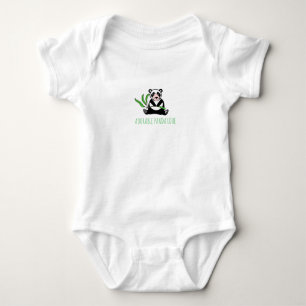 Adorable Panda Liebe Baby Strampler