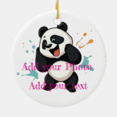 Adorable Panda Pendant - Eine charmante Touch für Keramik Ornament (Hinten)
