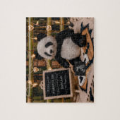 Adorable Panda Plushie Pregnancy Ankündigung Puzzle (Vertikal)