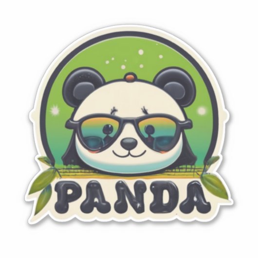 Adorable Panda-Sticker für jeden Anlass Aufkleber (Vorderseite)