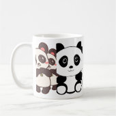 Adorable Panda Tasse - Ideal für Tierfreunde (Links)