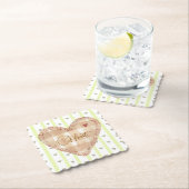 Adorable, passende Krebsherz und Streifen Untersetzer (Vor Ort)