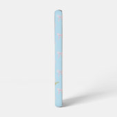 Adorable Pastel Blue Pink Bow Faith Turquoise Bee Samsung Galaxy Hülle (Linke Seite)