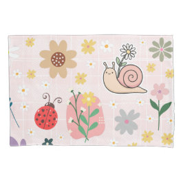 Adorable pastel Nursery girly artwork Pink Kissenbezug