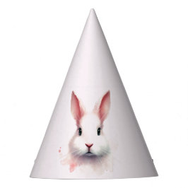 Adorable Pastel Pink Bunny Party Hat Partyhütchen