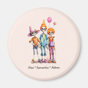 Adorable Pastel Zombie Trio - Niedliches Halloween Magnet