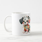Adorable Patchwork Hunde Design Art Kaffeetasse (Links)