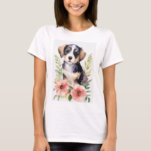 "Adorable Paws: Puppy Liebe T-Shirt" T-Shirt (Vorderseite)