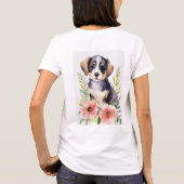"Adorable Paws: Puppy Liebe T-Shirt" T-Shirt (Rückseite)
