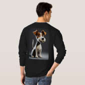 "Adorable Paws: Sweet Puppy Design T-Shirt" T-Shirt (Schwarz voll)