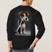 "Adorable Paws: Sweet Puppy Design T-Shirt" T-Shirt (Rückseite)