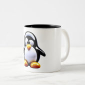 Adorable Penguin Zweifarbige Tasse (VorderseiteRechts)