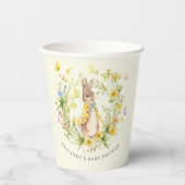 Adorable Peter Rabbit Wildblume Kinderdusche Pappbecher (Vorderseite)