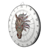 Adorable Pfergekopf metallisierte Pferdekopf Dartscheibe (Vorderseite rechts)