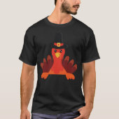 Adorable Pilgrim Türkei Erntedank T-Shirt (Vorderseite)