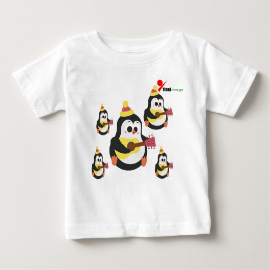 Adorable Pinguin Baby T - Shirt (Vorderseite)