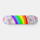 Adorable Pinguin Clown und Rainbow Skateboard (Horizontal)