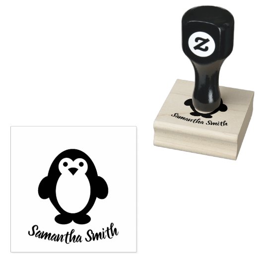 Adorable Pinguin Gummistempel (Stempel)