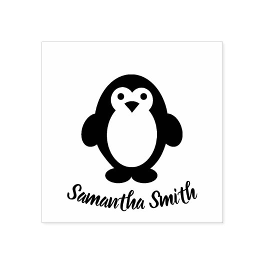 Adorable Pinguin Gummistempel (Prägung)