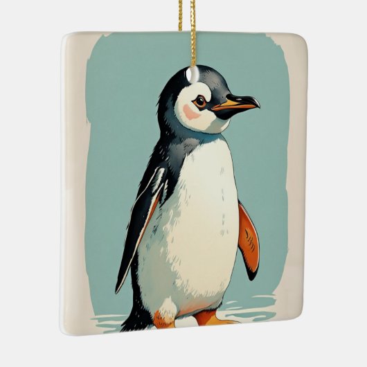 Adorable Pinguin Ornament (Rechts)