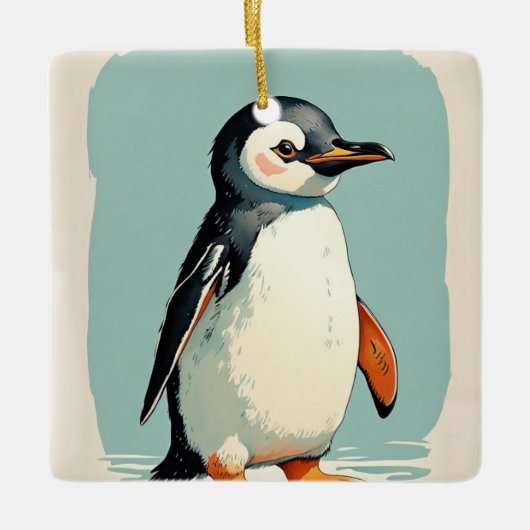 Adorable Pinguin Ornament (Vorderseite)