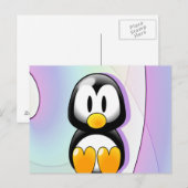 Adorable Pinguin Postkarte (Vorne/Hinten)