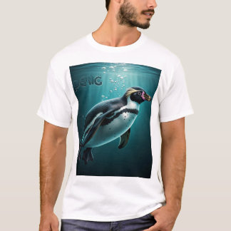 Adorable Pinguin Splash T - Shirt