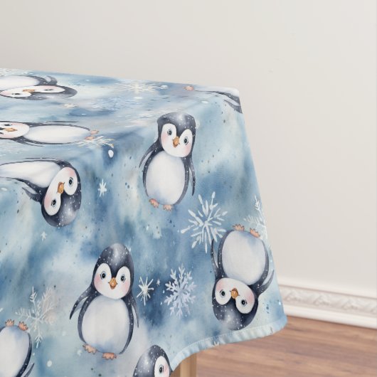 Adorable Pinguin Winter Baby Dusche Tablette Tischdecke (Beispiel)