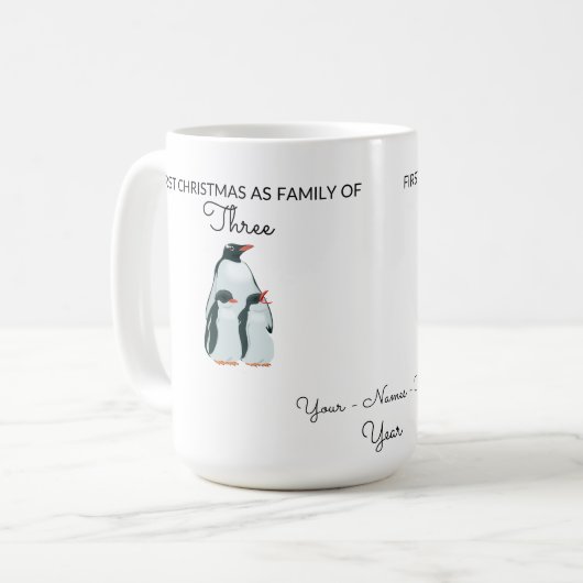 Adorable Pinguine Kaffeetasse (Vorderseite Links)