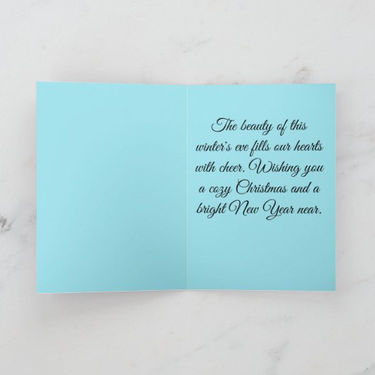 Adorable Pinguine Weihnachtskarte Dankeskarte (Innenseite)