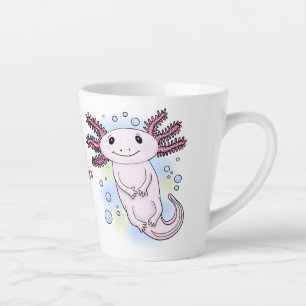 Adorable pink axolotl cartoon milchtasse