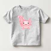 Adorable Pink Axolotl Toddler Baby T-Shirt (Vorderseite)