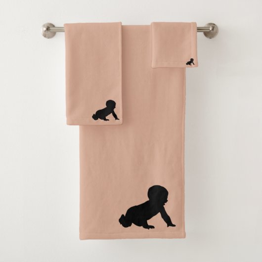 Adorable Pink Baby Badhandtuch Set (Insitu)