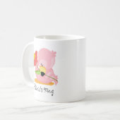 Adorable Pink Baby Flamingo Tasse für Kinder (Vorderseite Links)