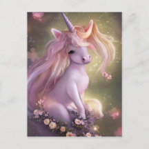 Adorable Pink Baby Unicorn