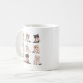 Adorable Pink Bow Kittens Cute Cat Lover's Coffee  Kaffeetasse (Vorderseite Links)