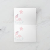 Adorable Pink Dinosaurier Danke Karte (Innenseite)