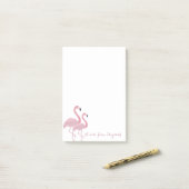 Adorable Pink Flamingos Post-it Klebezettel (Auf Schreibtisch)