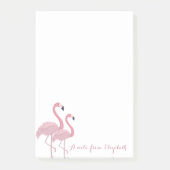 Adorable Pink Flamingos Post-it Klebezettel (Vorderseite)
