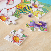 Adorable Pink-Hasen-Kinder Puzzle (Seite)