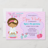 Adorable Pink Lila Wellness-Center Verwöhnpartei G Einladung (Vorderseite)