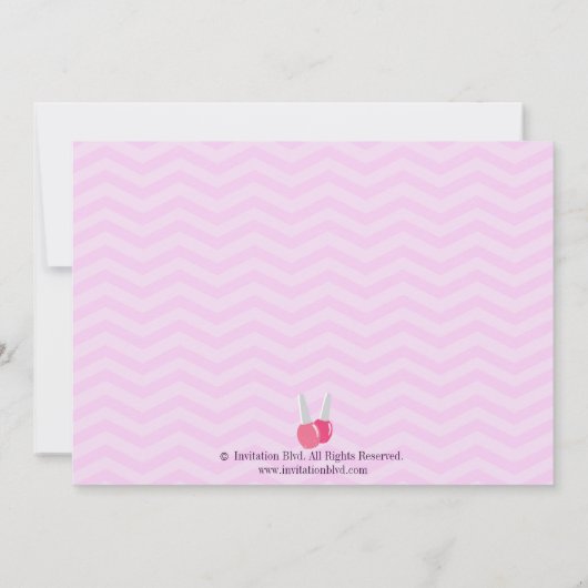 Adorable Pink Lila Wellness-Center Verwöhnpartei G Einladung (Rückseite)