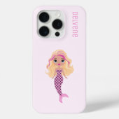 Adorable Pink Mermaid Case-Mate iPhone Hülle (Rückseite)